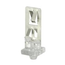 Lamp End Support Clip, Long Version, Snap-in Stainless Steel w/ lexan Base