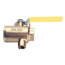 1-1/4" FNPT Bronze 2-Piece Full Port Gas Shutoff Ball Valve w/ 1/4" Drain Tap