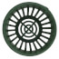 6" Round Atrium Grate (Green)