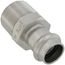 1/2" Press x 3/4" Male ProPress 316 Stainless Steel Adapter