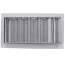 12" x 6" (Wall Opening Size) White Sidewall/Ceiling Register (A618OB Series)