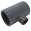 2-1/2" x 2-1/2" x 1" PVC Schedule 80 Reducing Tee