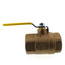2" Bronze Threaded Shut Off Ball Valve, 108 Cv
