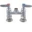 Double Pantry Base Faucet, Swivel Outlet, Deck Mount, 4" Centers, Less Nozzle, B-0225-LN