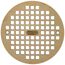 6" Round Brass Grate