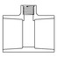 2" x 2" x 3/4" CPVC Schedule 80 Reducing Tee (Socket x Socket x FPT)