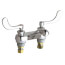 2.2 GPM 4" Deck-Mounted 2 Handle Manual Wristblade Lav Faucet, 802-317ABCP