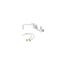 Double Pantry Faucet, Wall Mount, 8" Centers, 12" Swing Nozzle & B-0230-kit, B-0231-KIT