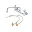 8" Wall Mount Base Faucet, Ceramic Cartridges, 12" Swing Nozzle & Short El Kit, B-0231-CR-KIT