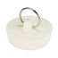 1-1/2" Rubber Drain Stopper (White)