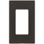1-Gang Electrical Wall Plate, Decora Screwless (Brown/Mahogany)