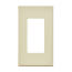 1-Gang Decora Wall Plate, Snap-On Mount (Almond)