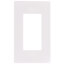 1-Gang Decora Wall Plate, Snap-On Mount (White)