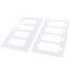 4-Gang Decora Wall Plate, Snap-On Mount (White)