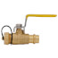 1/2" Press x Hose Full Port Ball Valve (Lead Free)