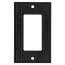 1-Gang Decora Electrical Wallplate, GFCI, Thermoset Plastic (Black)