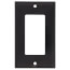 1-Gang Decora Electrical Wallplate, GFCI, Thermoset Plastic (Black)
