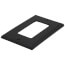 1-Gang Decora Electrical Wallplate, GFCI, Nylon (Black)
