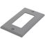1-Gang Electrical Wall Plate, Nylon, Decora (Grey)