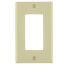 1-Gang Electrical Wall Plate, Nylon, Decora (Ivory)
