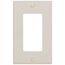 1-Gang Electrical Wall Plate, Nylon, Decora (Light Almond)
