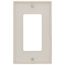1-Gang Electrical Wall Plate, Nylon, Decora (Light Almond)