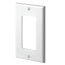 1-Gang Electrical Wall Plate, Nylon, Decora (White)
