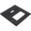 2-Gang Electrical Wall Plate, Combo, 1 Decora & Toggle Switch (Black)