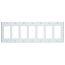7-Gang Electrical Wall Plate, Decora (White)