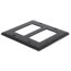 2-Gang Decora/GFCI Device Electrical Wall Plate, Device Mount (Black)