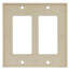 2-Gang Decora Electrical Wall Plate (Ivory)