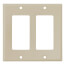 2-Gang Decora Electrical Wall Plate (Ivory)