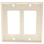 2-Gang Decora Electrical Wall Plate (Light Almond)