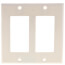 2-Gang Decora Electrical Wall Plate (Light Almond)