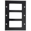 3-Gang Decora/GFCI Device Electrical Wall Plate, Device Mount (Black)