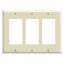 3-Gang Decora Electrical Wall Plate (Ivory)