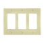 3-Gang Electrical Wall Plate, Nylon, Decora (Ivory)