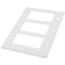 3-Gang Electrical Wall Plate, Nylon, Decora (White)