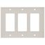 3-Gang Decora Electrical Wall Plate (Light Almond)