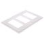3-Gang Decora Electrical Wall Plate, GFCI (White)