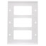 3-Gang Decora Electrical Wall Plate, GFCI (White)
