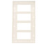 4-Gang Decora Electrical Wall Plate (Light Almond)