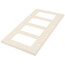 4-Gang Decora Electrical Wall Plate (Light Almond)