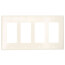 4-Gang Decora Electrical Wall Plate (Light Almond)