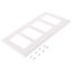 4-Gang Decora Electrical Wall Plate, GFCI (White)