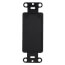 Blank Wall Insert w/ Screws for Decora Wall Plates (Black)