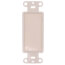 Electrical Wall Plate, Decora Blank Insert (Light Almond)