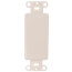Electrical Wall Plate, Decora Blank Insert (Light Almond)