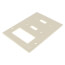 3-Gang Electrical Wall Plate, Combo, 1 Decora & 2 Toggle Switch (Ivory)