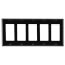 5-Gang Electrical Wall Plate, Decora (Black)